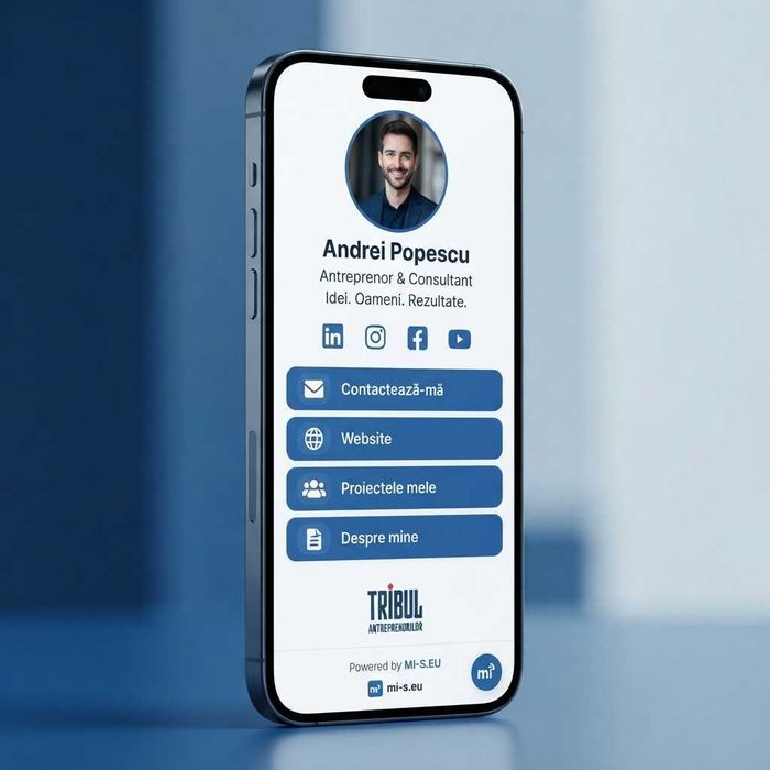 SITE PERSONAL - Pagină de Contact în 5 minute ! - Cartea TA de Vizită pe telefon - INSTANT ! - aplicație