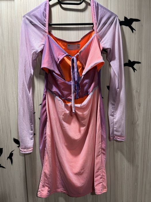 Мини рокля с мрежа ASOS