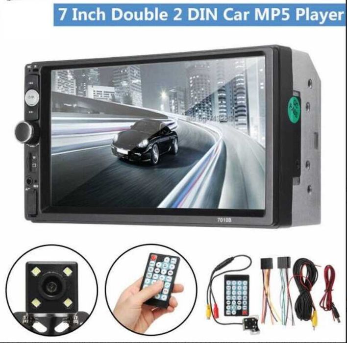 Авто мултимедия 2 DIN (7 инча) 4Х45W, USB, Bluetooth, MirrorLink, MP5 + Камера заден ход