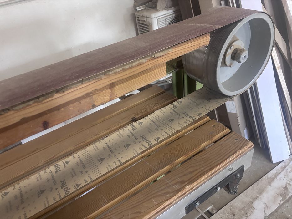 Лентова шлайф машина за дърво 5800 мм, напълно работеща