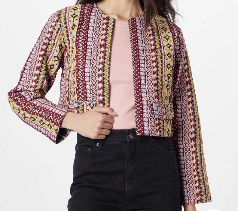 Jacheta scurta, multicolora, de toamna, Warehouse marime XL-42-14