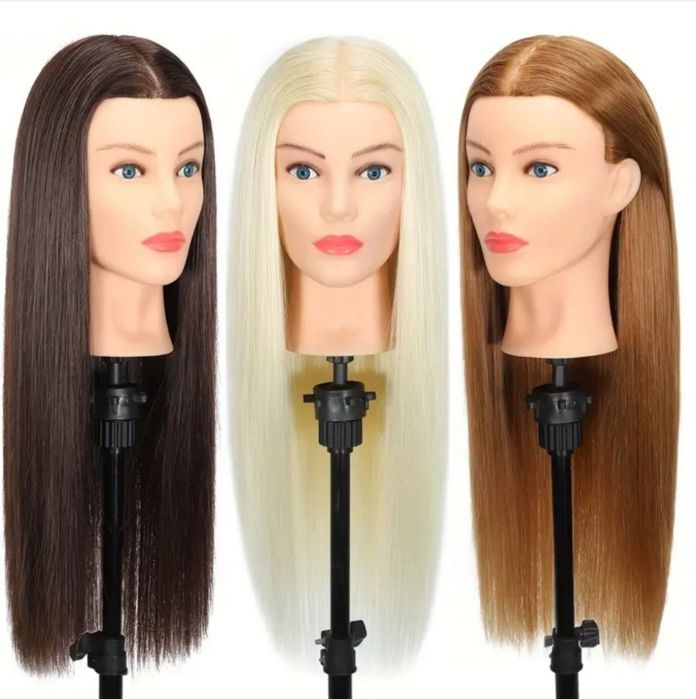 3D Естествено изглеждаща Тренировъчна  фризьорска глава