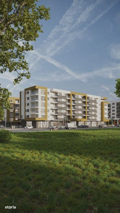 2 camere, etaj 3, balcon sticla, ansamblu 5 blocuri si parc 5000mp — fotografia 3