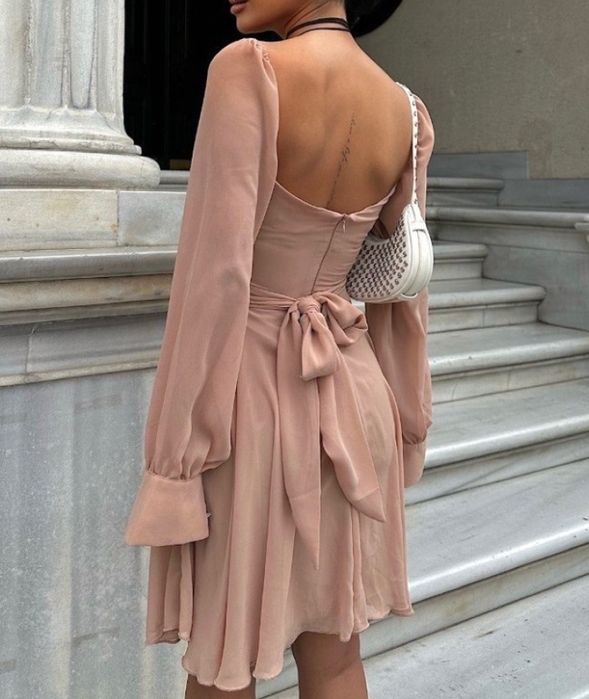 Дамска рокля Nude