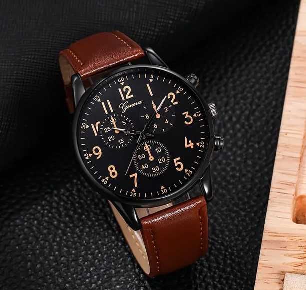 Мъжки часовник Jeneva + подарък гривна за ръка