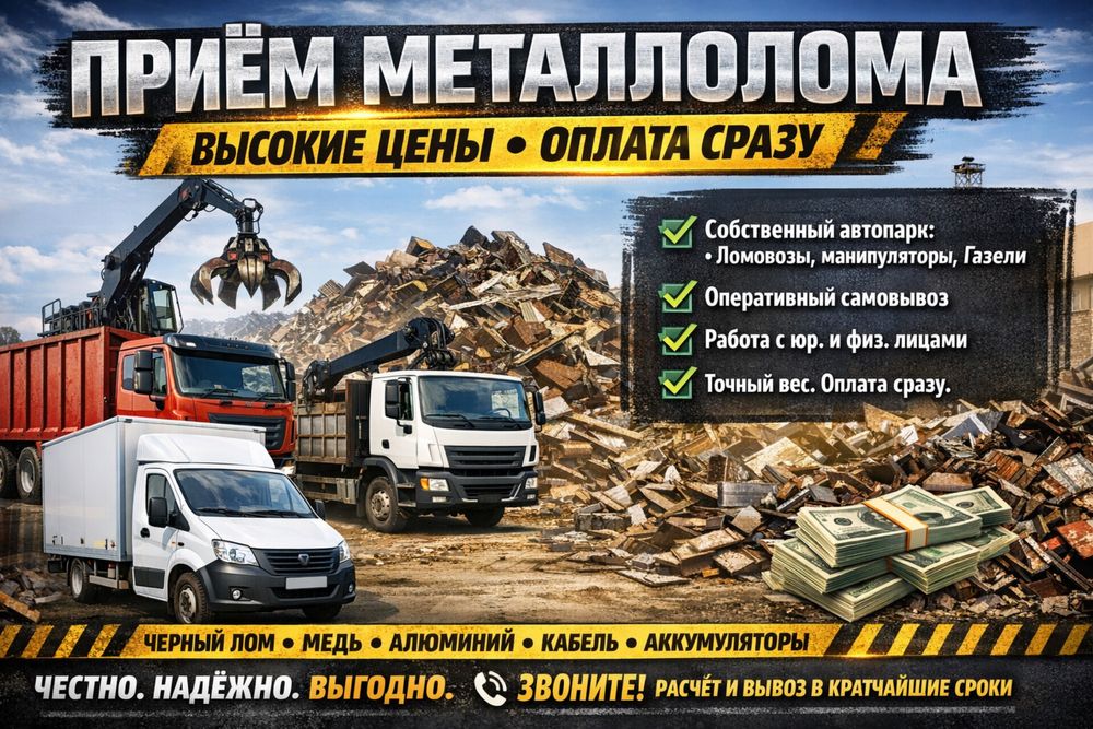 Прием металла Темір қабылдау