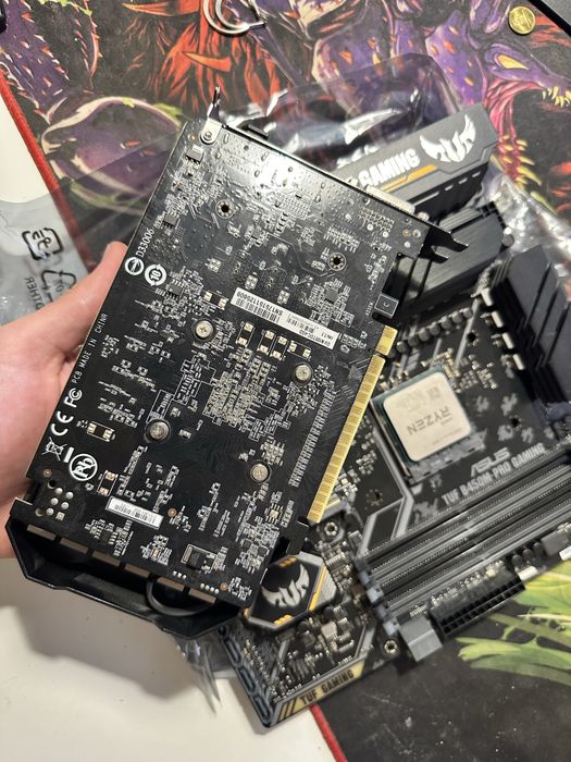 Kit AM4 — Ryzen 5 3600 + ASUS TUF B450M-Pro Gaming + GTX 1050 Ti 4GB