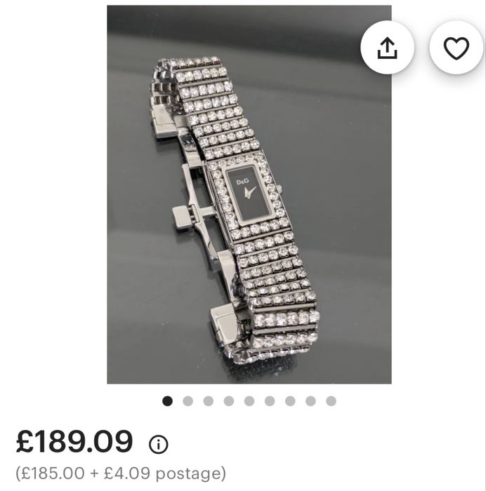 Ceas D & G Luxury pentru femei cu bratara incrustata cu cristale
