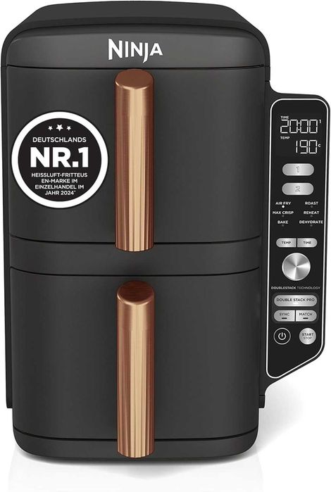Нов Фритюрник с Горещ Въздух Еър Фраер Ninja - SL400EU, 2 години Гаранция, 2470W, 9.5 л