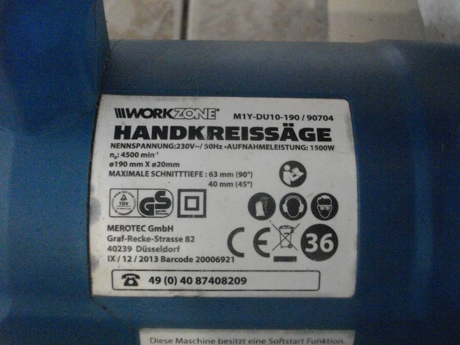 ЗА ЧАСТИ/ЗА РЕМОНТ Black Decker/WORKZONE 710W/1500W Ел. Ръчен Циркуляр