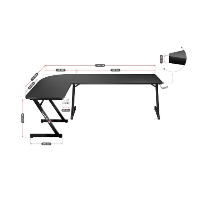 Birou pentru gaming Hero 7.0