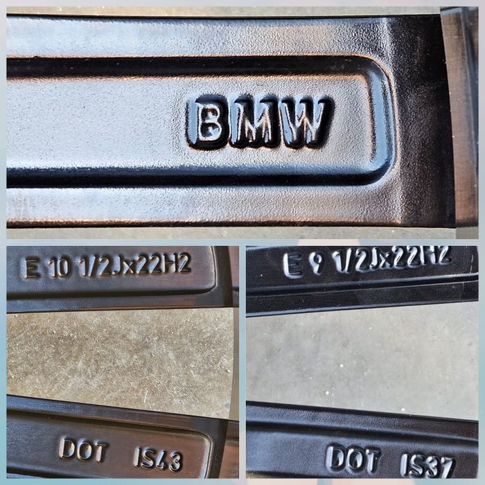 Jante BMW X5 G05 X6 G06 M black edition 315 30 22/275 35 22  DOT 2024