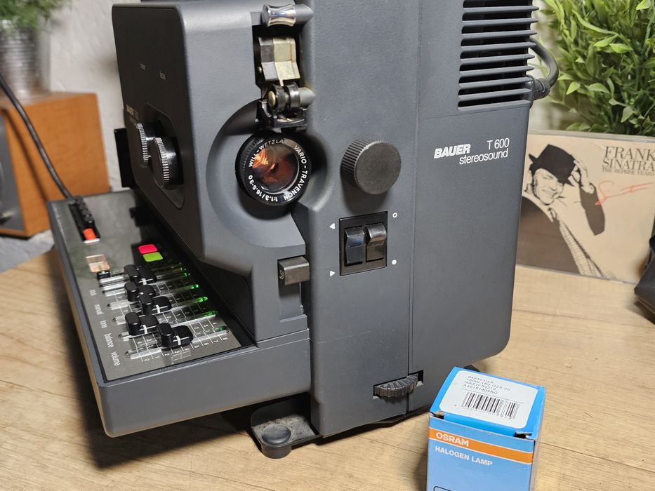 Video proiector BAUER T600 stereo sound, super 8mm, peliculă film