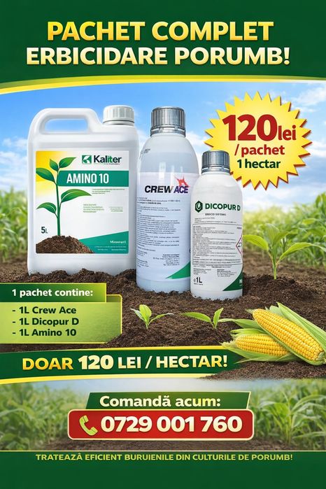 Pachet erbicidare porumb 1 hectar