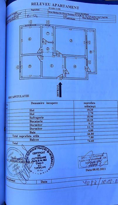 Apartament 3 camere zona Steaua