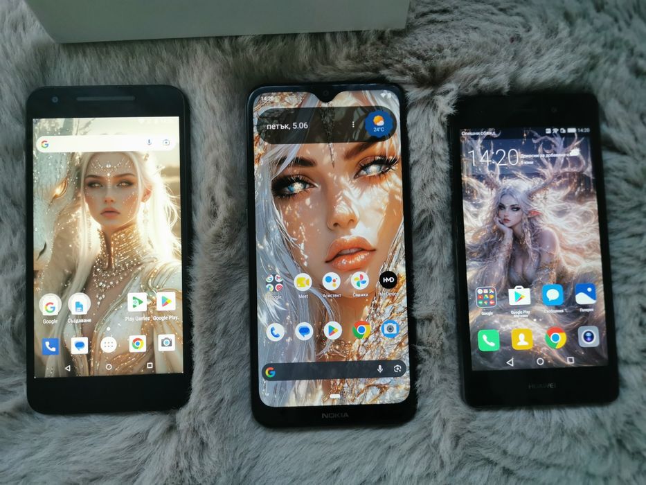 Смартфон 2 sim карти Nokia 2.3, Nexus 5x, Huawei p8lite + бонус външна батерия