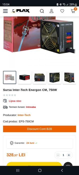 Sursa Inter-Tech Energon CM, 750W