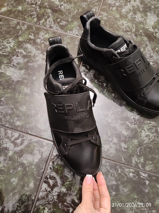 Мъжки кожени кецове Replay