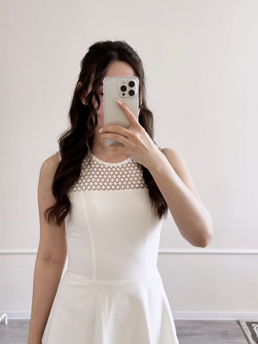 Белое элегантное платье!