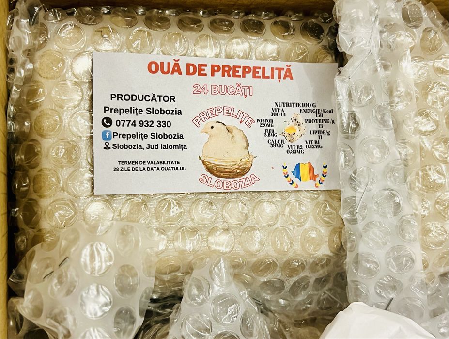 Ouă de prepeliță pt INCUBAT, cu Livrare în TOATĂ ȚARA. Garanție transp
