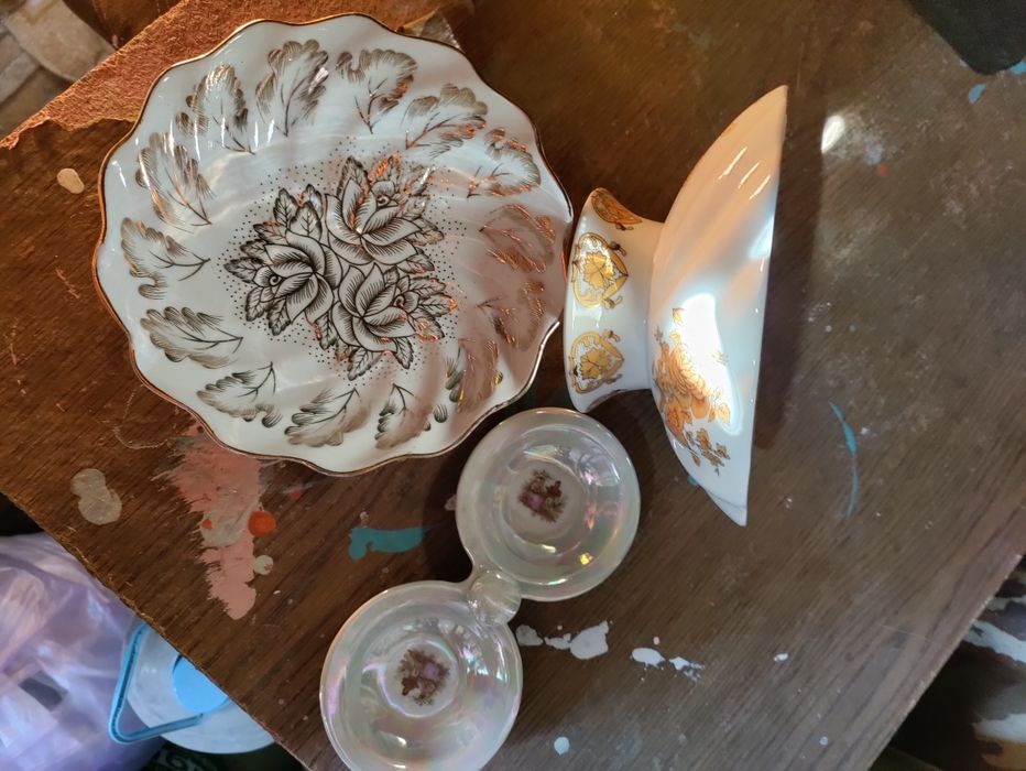 Посуда разная хрусталь,фарфор