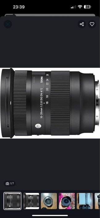 Sony 16-28 2.8 Holati ideal Juda Kam ishlatilgan