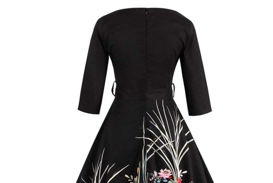 Rochie imprimata-Lebede