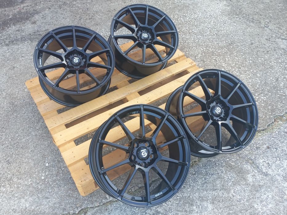 18 5х112 Sparco Gara Gloss Black Audi Vw Mercedes Seat Škoda 8j et45