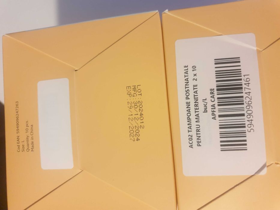 Tampoane postnatale pentru maternitate, L, 20 bucati, Apfia Care