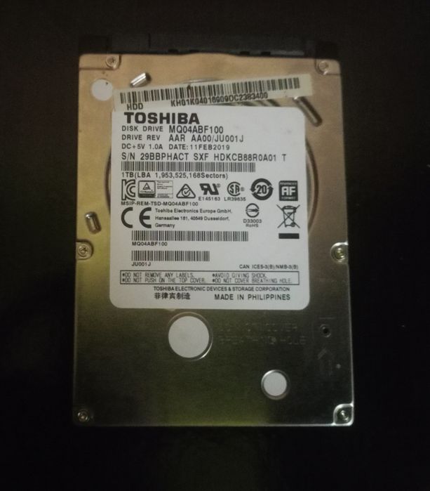 HDD 1TB Toshiba  sata III