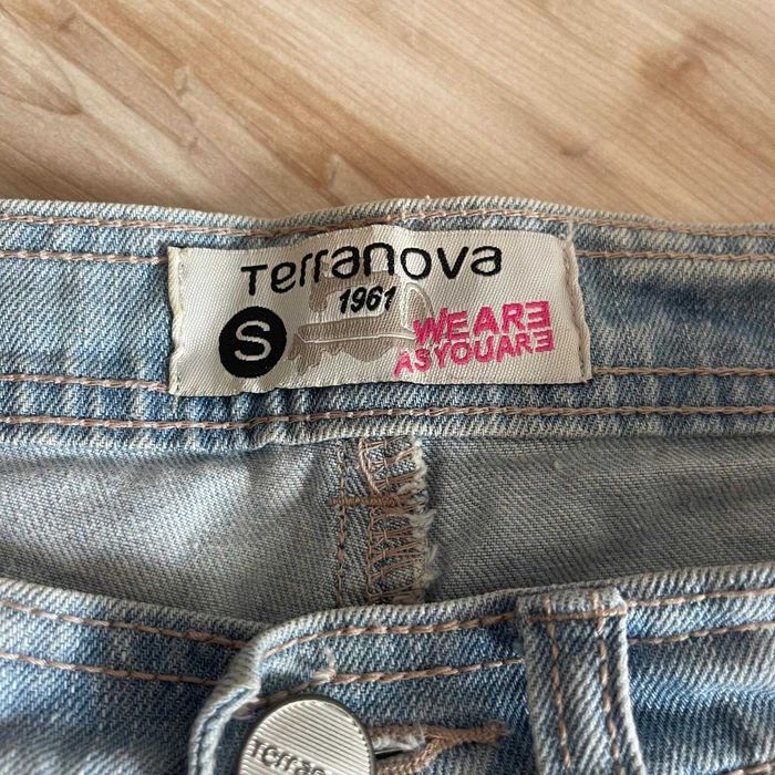 Pantaloni scurti Terranova dama marimea S, denim deschis, cu tinte