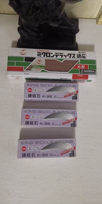 Камень водный для заточки ножей King 800grit. Размер 129х39х26мм