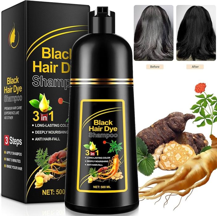 Black hair shampoo - barcha uchun
