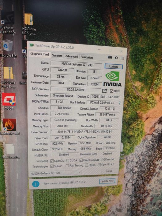 Vand placa video nVidia Geforce GT 730 2GB DDR5