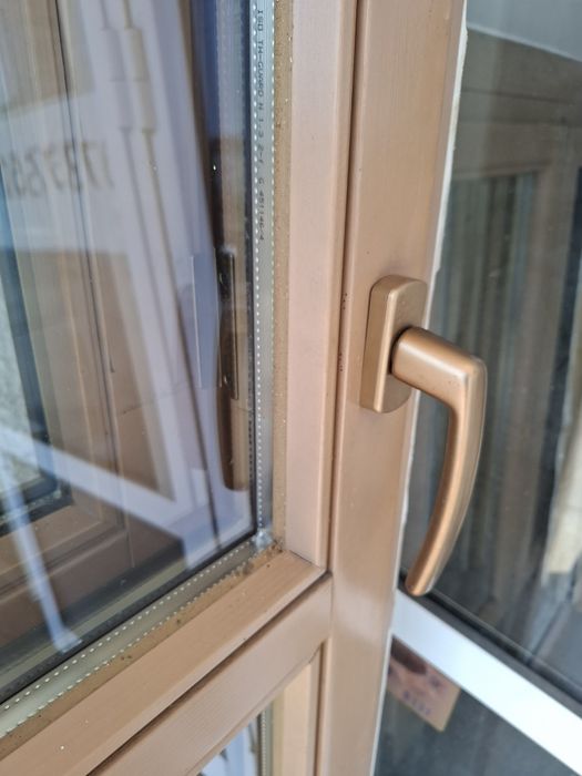 Usi de terasă termopan profil lemn (4 buc)