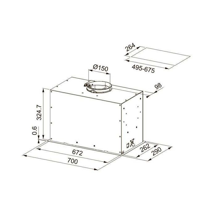 Вытяжка Box Black Franke 365