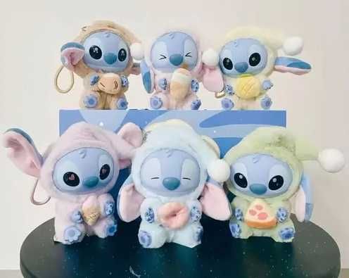 Labubu Stitch Miniso Eat Something Before Sleep, Лабубу Стич Минисо