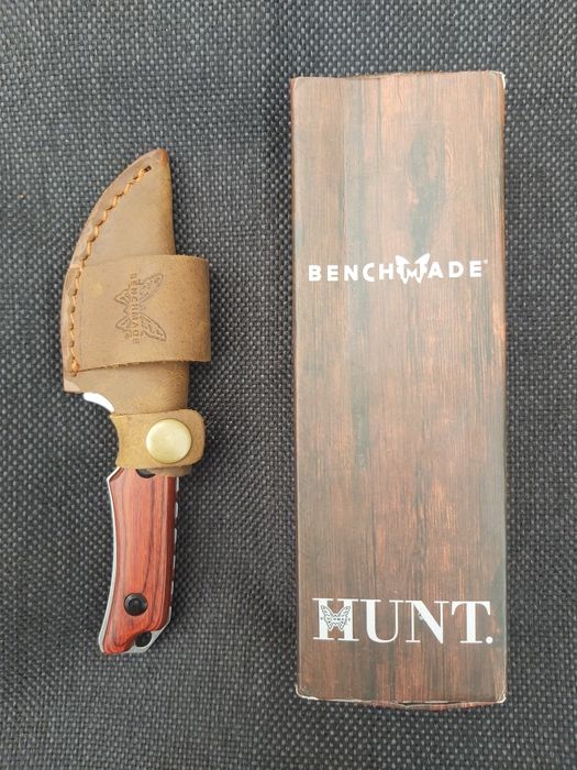 Ловен нож Benchmade HUNT малък с кожена кания