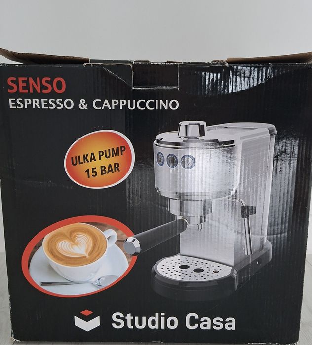 Espressor manual cafea  Studio Casa Senso SC2132, design slim, inox