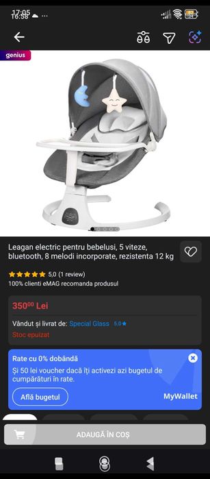 Leagăn electric copii