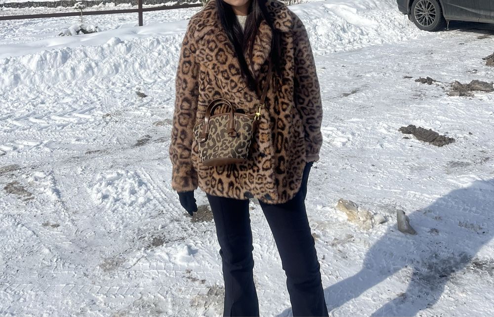 Тигровая эко шубка