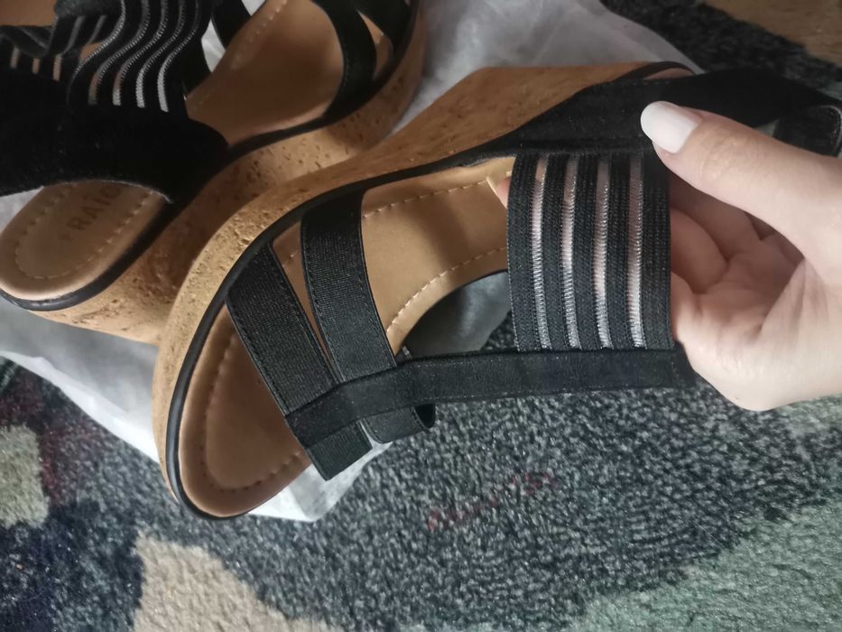 Дамски летни сандали на платформа, 36 номер