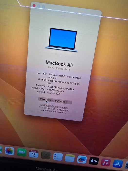 Apple MacBook Air 13 A1932 EMC-3184  (Thunderbolt 3/USB-C)