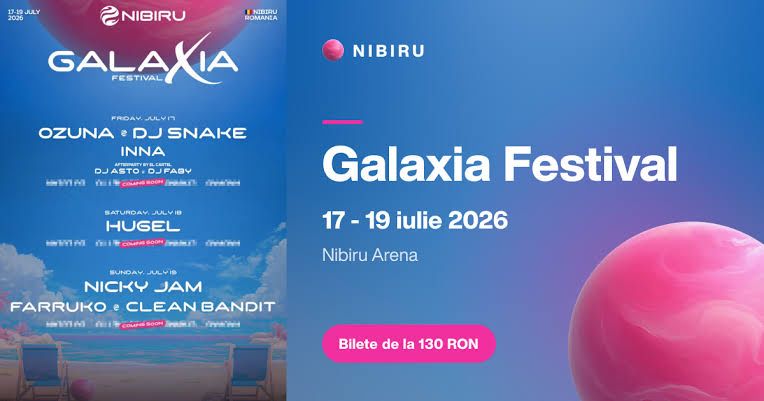 Vand 2 invitatii galaxia nibiru 17-19 iulie
