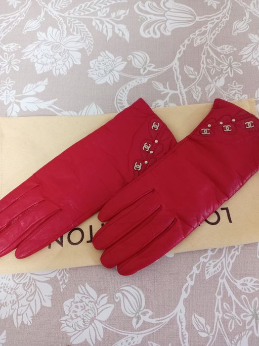 Перчатки Gucci кожаные!