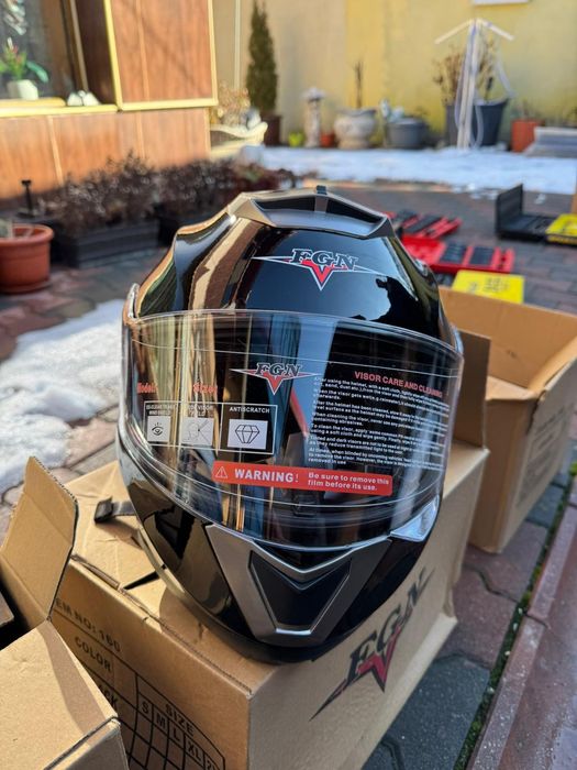 Casca moto flip-up cu ochelari S M L XL XXL