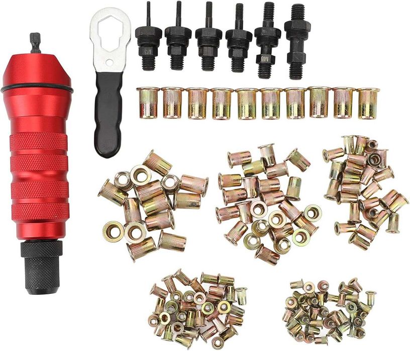 Set adaptor nituitor portabil cu 6 capete interschimbabile