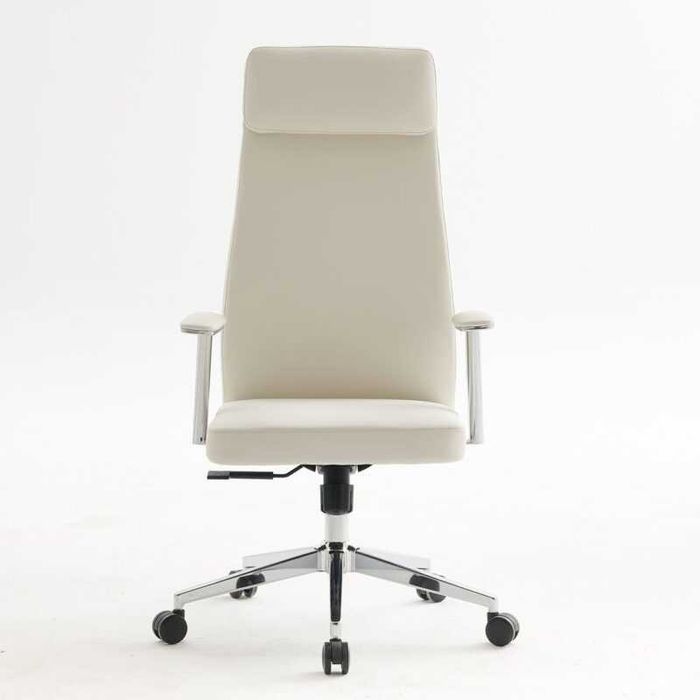 Стол, BF8800, Черен, Бял, Изкуствена кожа, 63х75х121см.