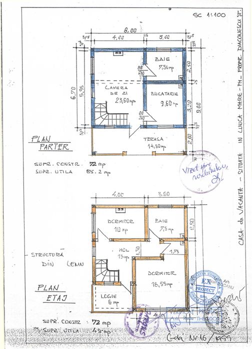 Casă de vânzare VALEA DOFTANEI– 158 mp, curte 380 mp, garaj, mobilată