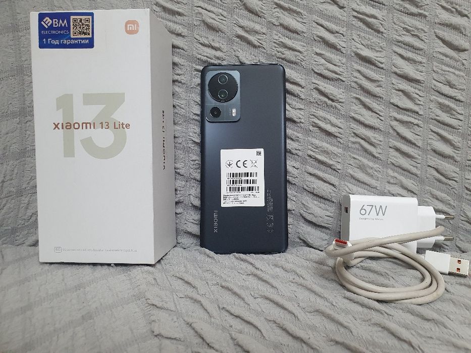 Srochna sotiladi Xiaomi 13 Lite 5G 8+8/128Gb Black Flagman Original